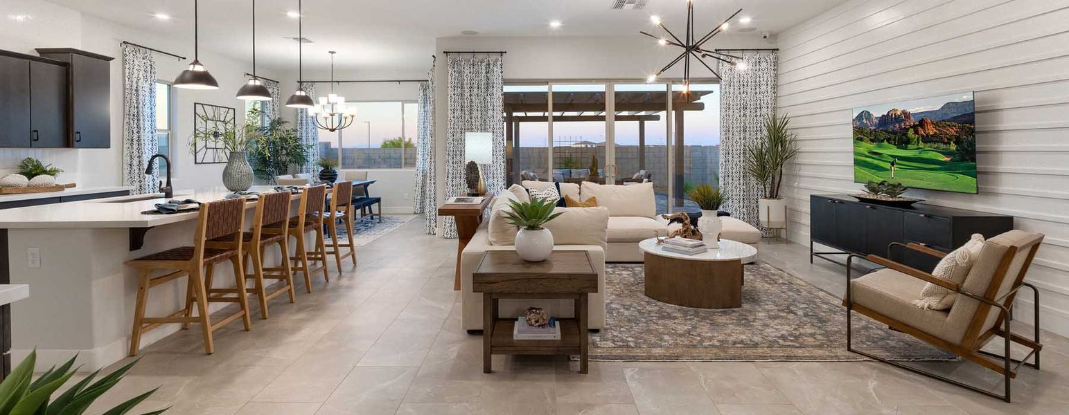 Furnished interior in a model home at Alora at Ironwing in Litchfield Park (Image 4).