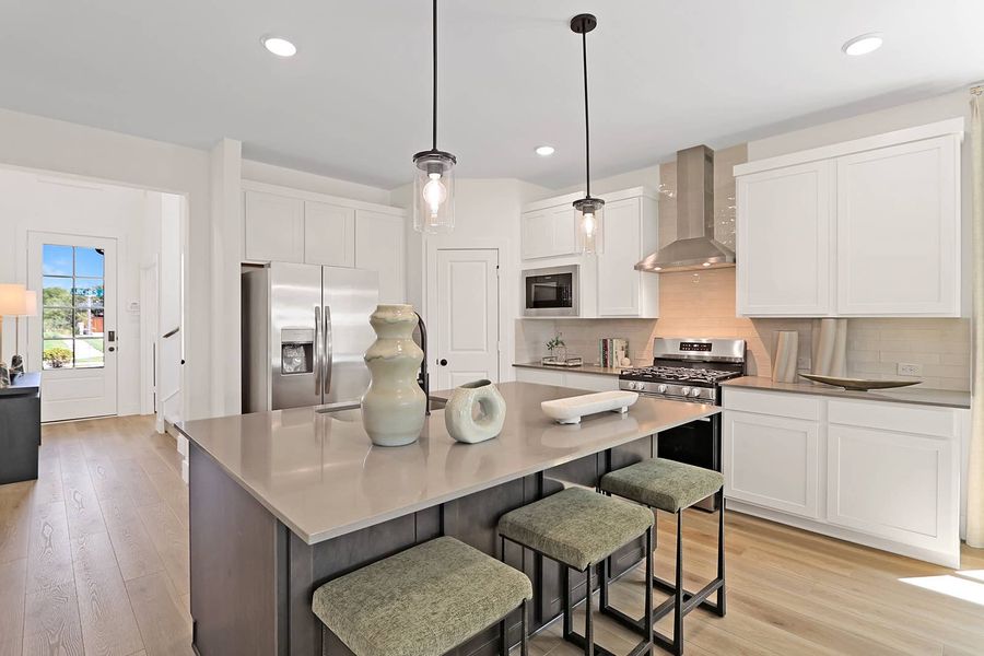 Furnished interior in a model home at Parkside in Denton (Image 14). Furnished interior in a model home at Parkside in Denton (Image 14).