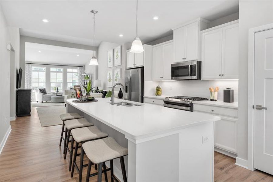 Furnished interior in a model home at Bluffton in Bluffton (Image 4).