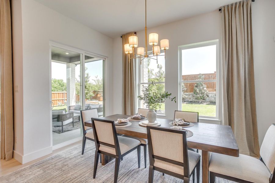 Furnished interior in a model home at Ten Mile Creek in Celina (Image 70).