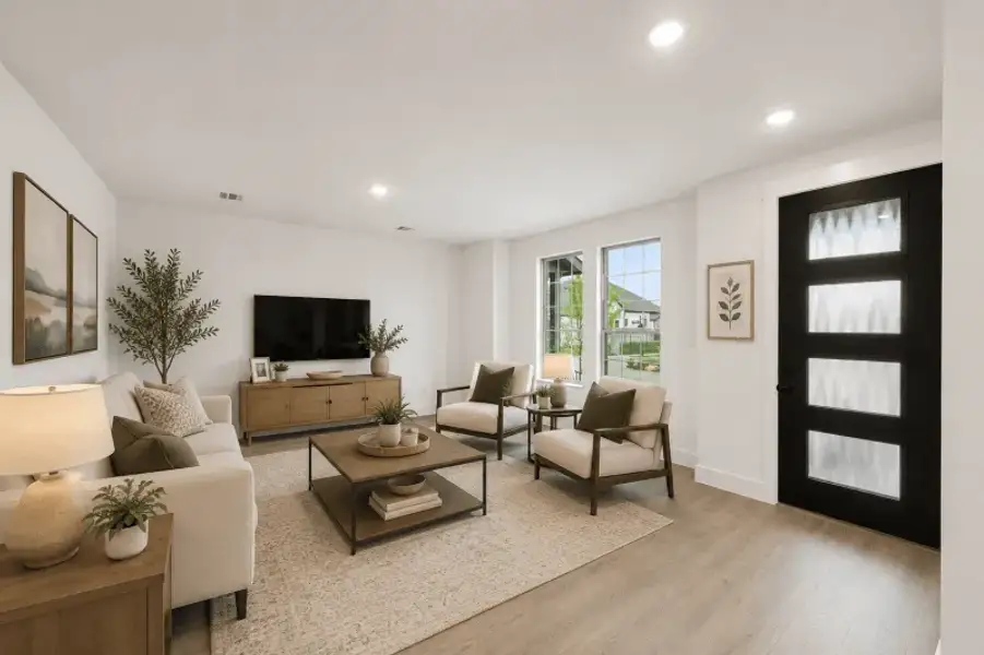 Furnished interior in a model home at Kinney Park in Mansfield (Image 9).