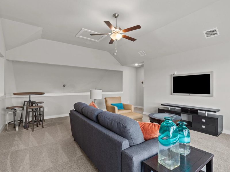Furnished interior in a model home at Hannah Heights in Seguin (Image 15).