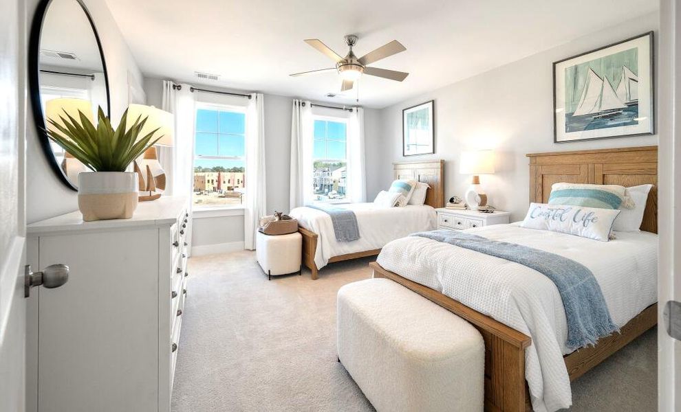 Furnished interior in a model home at New Riverside Village in Bluffton (Image 11).