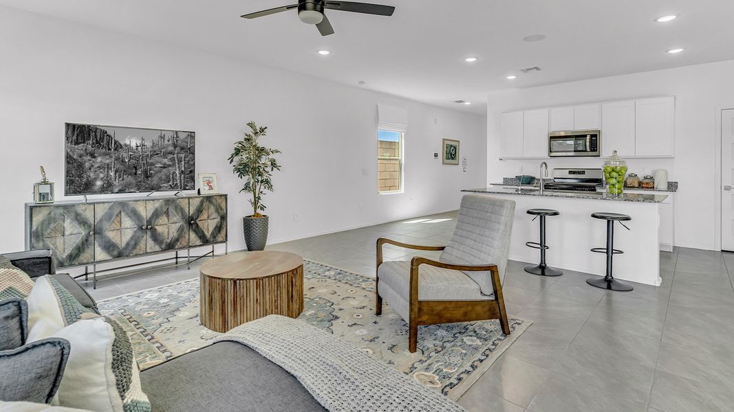 Furnished interior in a model home at Blackhawk in Tucson (Image 5).