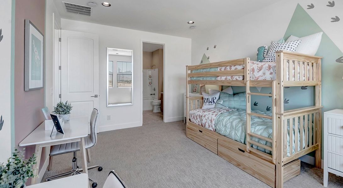 Furnished interior in a model home at Fire Sky at Alamar in Avondale (Image 11).