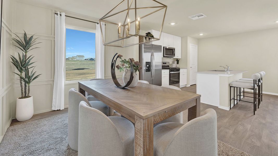 Furnished interior in a model home at Sunset Oaks in Maxwell (Image 23).