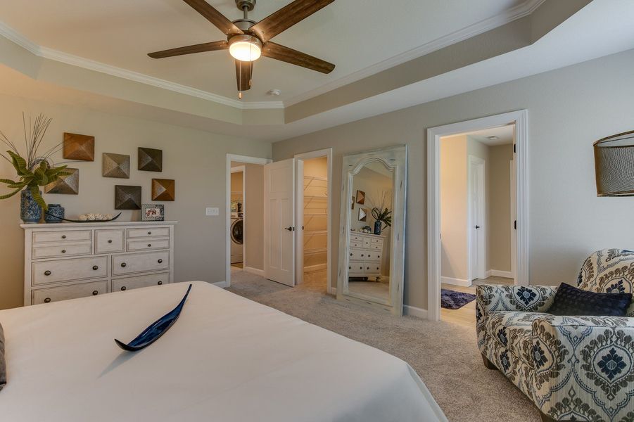 Furnished interior in a model home at Waterleigh in Moyock (Image 21).
