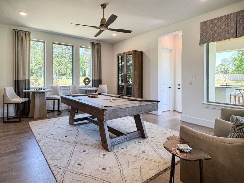 Furnished interior in a model home at Two Step Farm in Montgomery (Image 31).