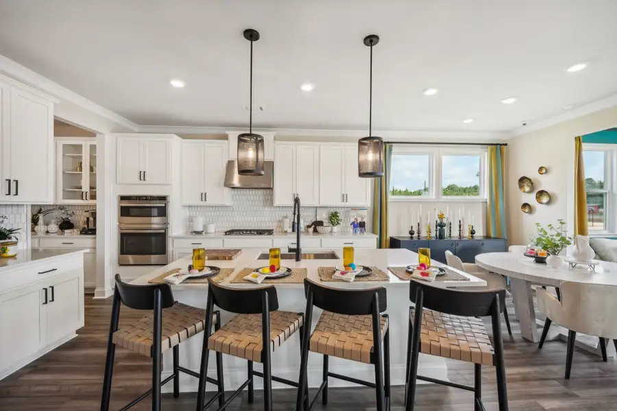 Furnished interior in a model home at Bennett Farm in Loganville (Image 7).