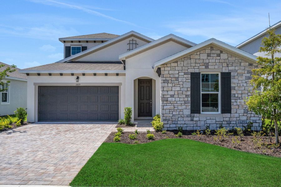 Front exterior of a home in the Creekside Run at Babcock Ranch community, located in Punta Gorda, FL (Image 4). Front exterior of a home in the Creekside Run at Babcock Ranch community, located in Punta Gorda, FL (Image 4).