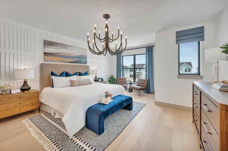 Furnished interior in a model home at Jubilee - Cottages Row Collection in Hockley (Image 10).