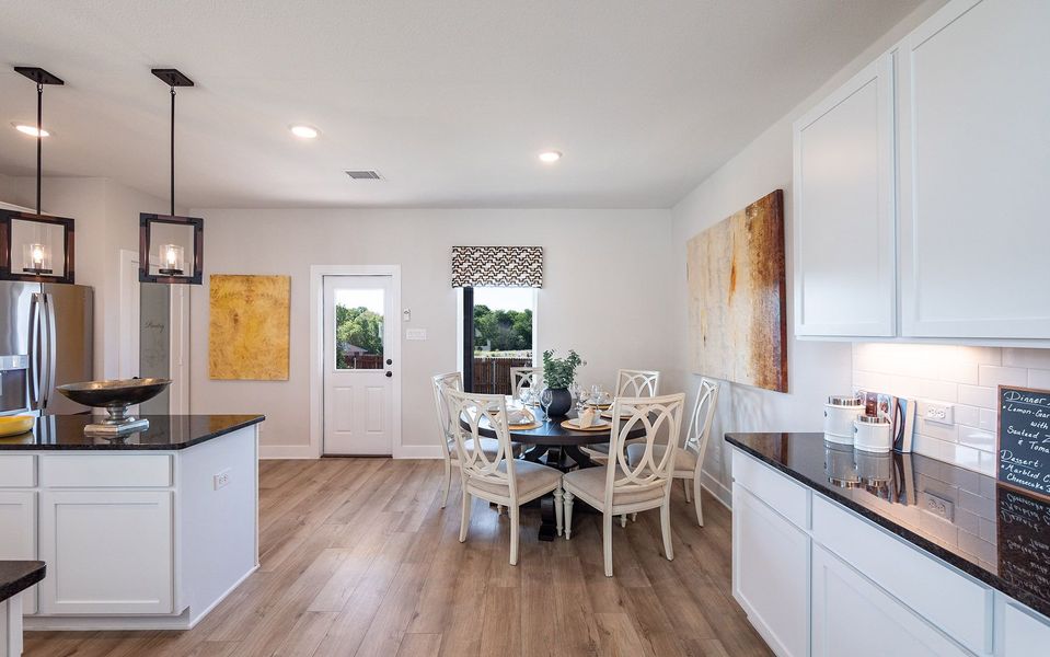 Furnished interior in a model home at The Grove in Sherman (Image 8).