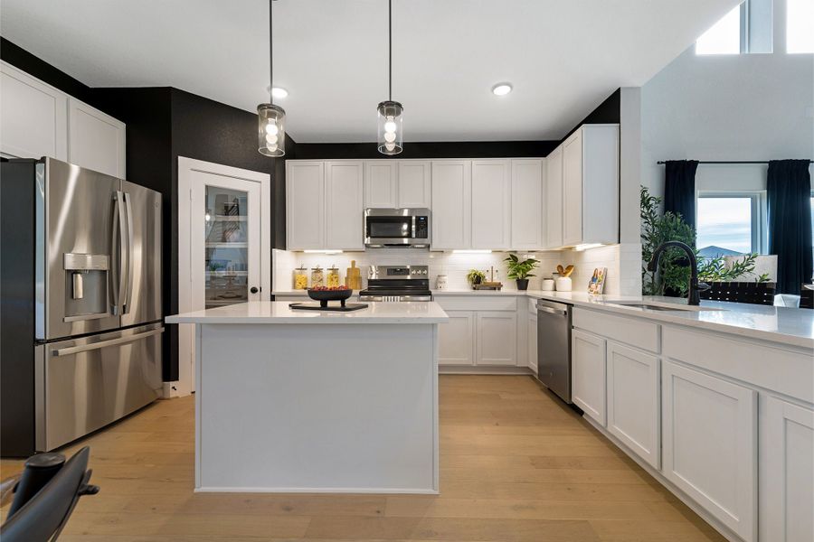 Furnished interior in a model home at Cloud Country in New Braunfels (Image 30). Furnished interior in a model home at Cloud Country in New Braunfels (Image 30).