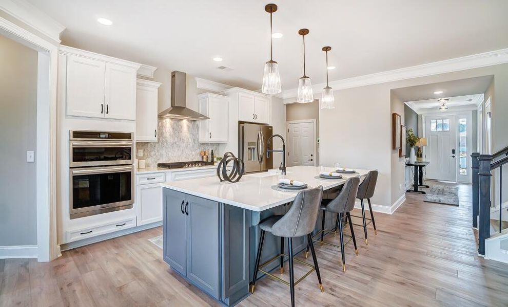 Furnished interior in a model home at Secrest Meadows in Monroe (Image 5).