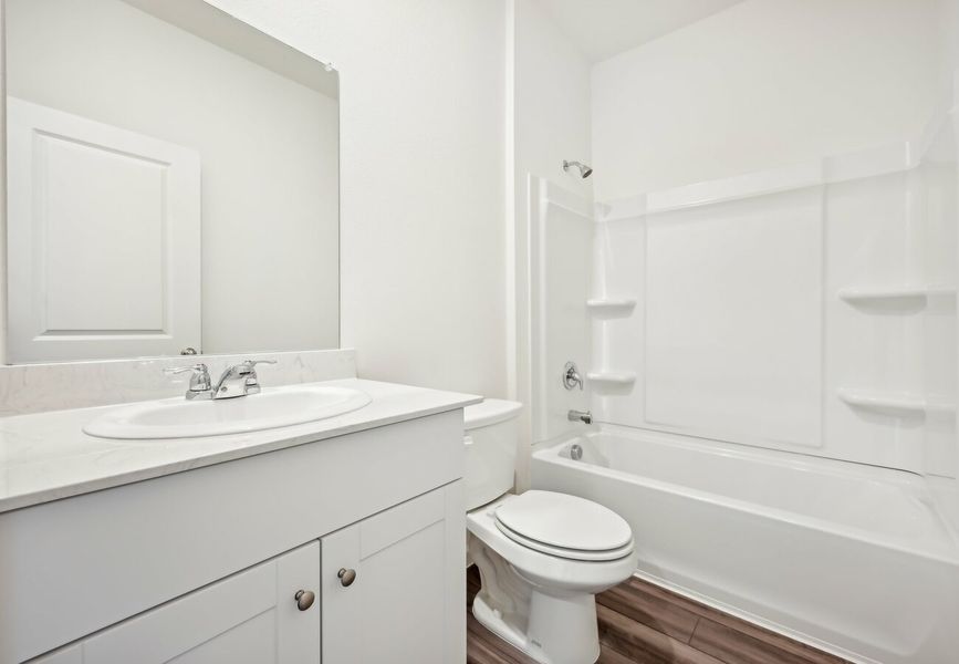 Furnished interior in a model home at Cattleman's Crossing in Fort Worth (Image 14). Furnished interior in a model home at Cattleman's Crossing in Fort Worth (Image 14).