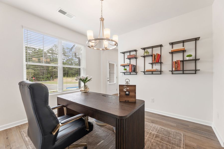 Furnished interior in a model home at Oakhill Estates in Adairsville (Image 40). Furnished interior in a model home at Oakhill Estates in Adairsville (Image 40).