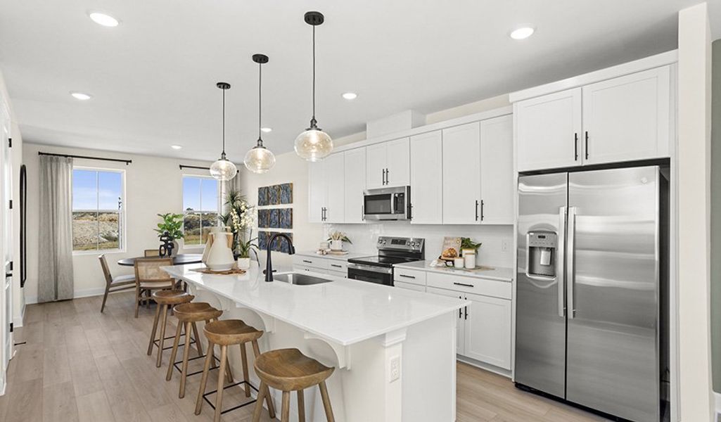 Furnished interior in a model home at The Crossings at Barton Village in Lebanon (Image 7).