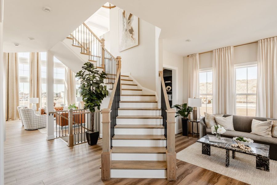 Furnished interior in a model home at Fountain Grove in Fountain Inn (Image 12).