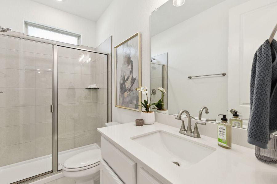 Furnished interior in a model home at Painted Tree Woodland West in McKinney (Image 42). Furnished interior in a model home at Painted Tree Woodland West in McKinney (Image 42).