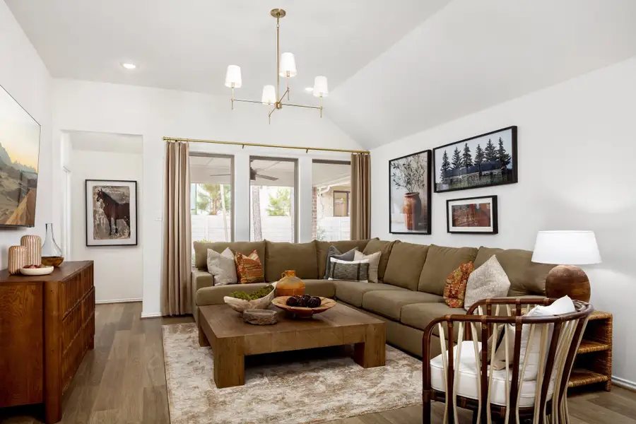 Furnished interior in a model home at Two Step Farm in Montgomery (Image 16).