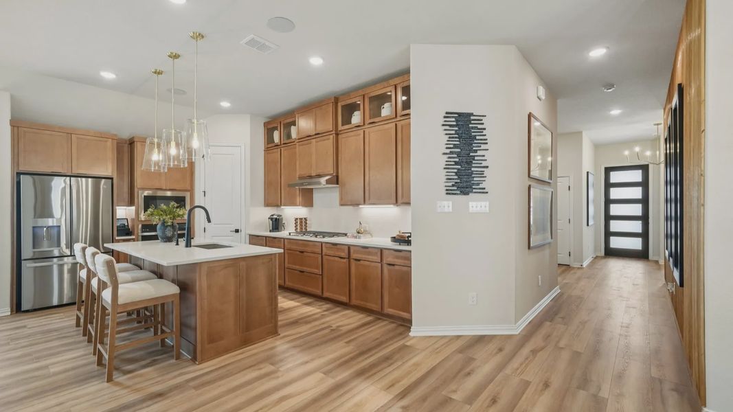 Furnished interior in a model home at Prominence in San Antonio (Image 11). Furnished interior in a model home at Prominence in San Antonio (Image 11).
