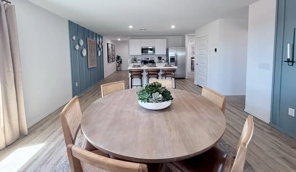 Furnished interior in a model home at Red Rock Village in Red Rock (Image 29).