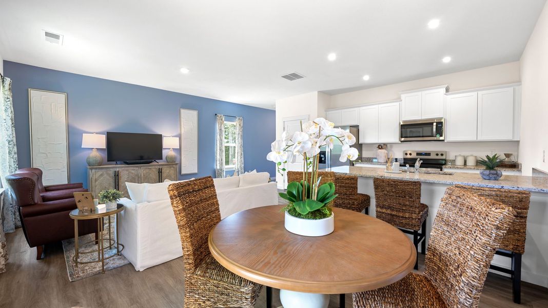 Furnished interior in a model home at Belcourt Landing in Cleveland (Image 4).