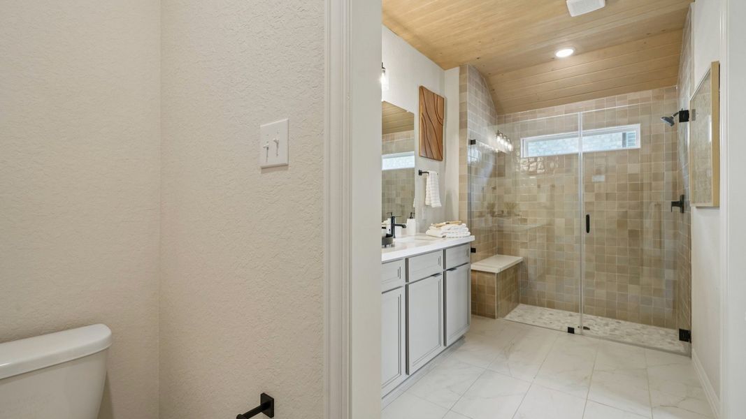 Furnished interior in a model home at Prominence in San Antonio (Image 24). Furnished interior in a model home at Prominence in San Antonio (Image 24).