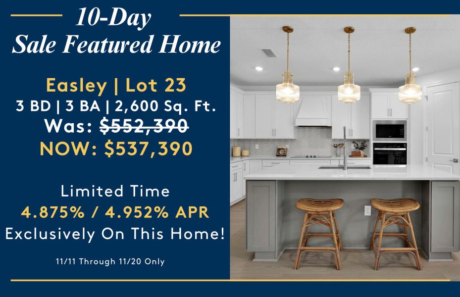 10-Day Sale Featured Home!