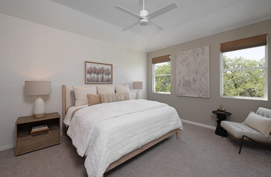 Furnished interior in a model home at Brookshire at Legacy Hills-60s in Celina (Image 7).