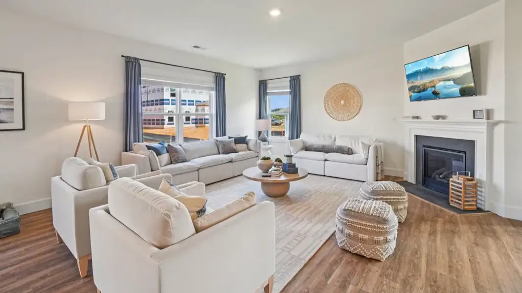 Furnished interior in a model home at Old Shiloh in Greeneville (Image 6).