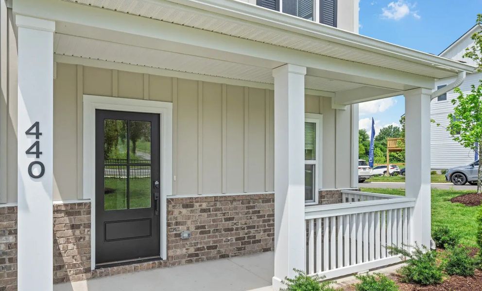 Exterior details of a home in Portico Townhomes, Smyrna (Image 5).
