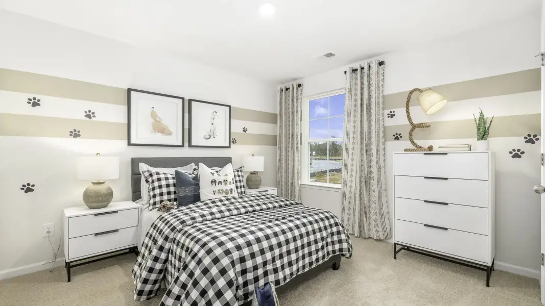 Furnished interior in a model home at Bailey Meadows in Stokesdale (Image 19). Furnished interior in a model home at Bailey Meadows in Stokesdale (Image 19).