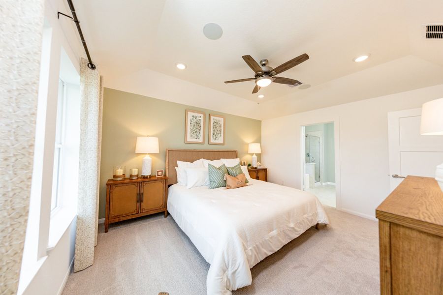 Furnished interior in a model home at Laurel Landing in Alvin (Image 5).