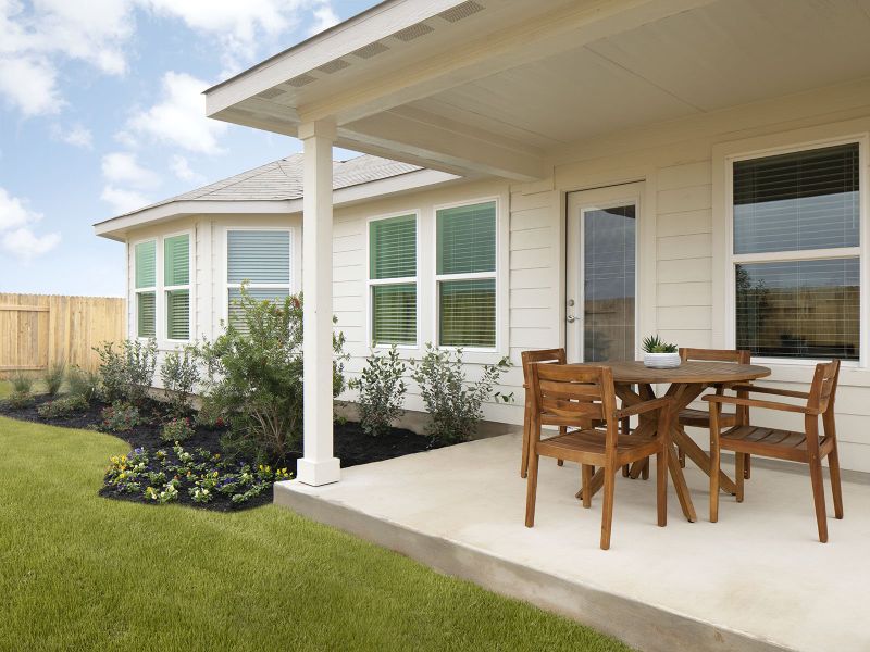Exterior details of a home in Butler Farms - Boulevard Collection, Liberty Hill (Image 5). Exterior details of a home in Butler Farms - Boulevard Collection, Liberty Hill (Image 5).