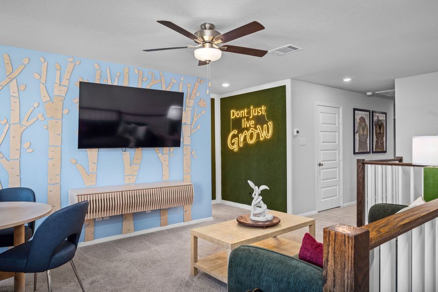 Furnished interior in a model home at Cascade in Liberty Hill (Image 46).