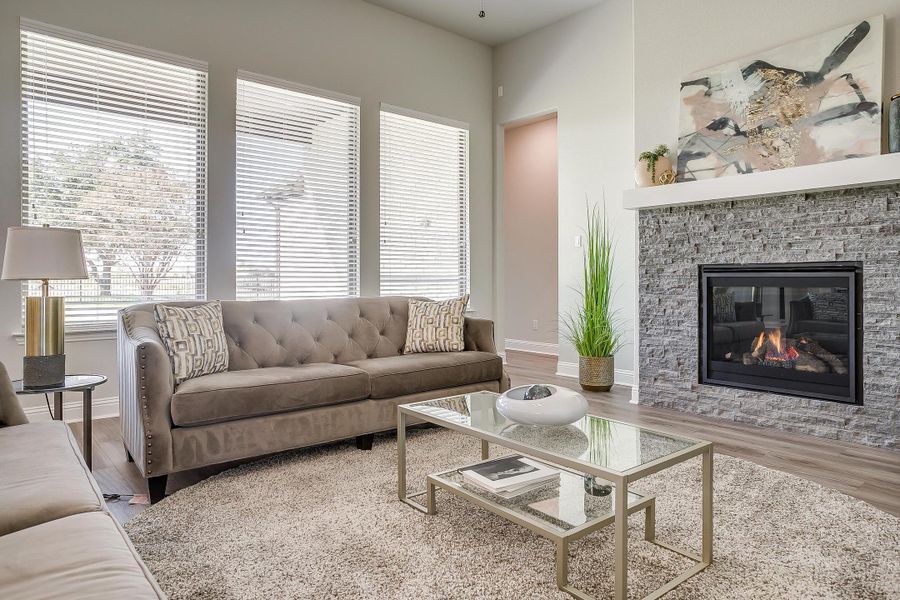 Furnished interior in a model home at Heritage in McLendon-Chisholm (Image 18). Furnished interior in a model home at Heritage in McLendon-Chisholm (Image 18).