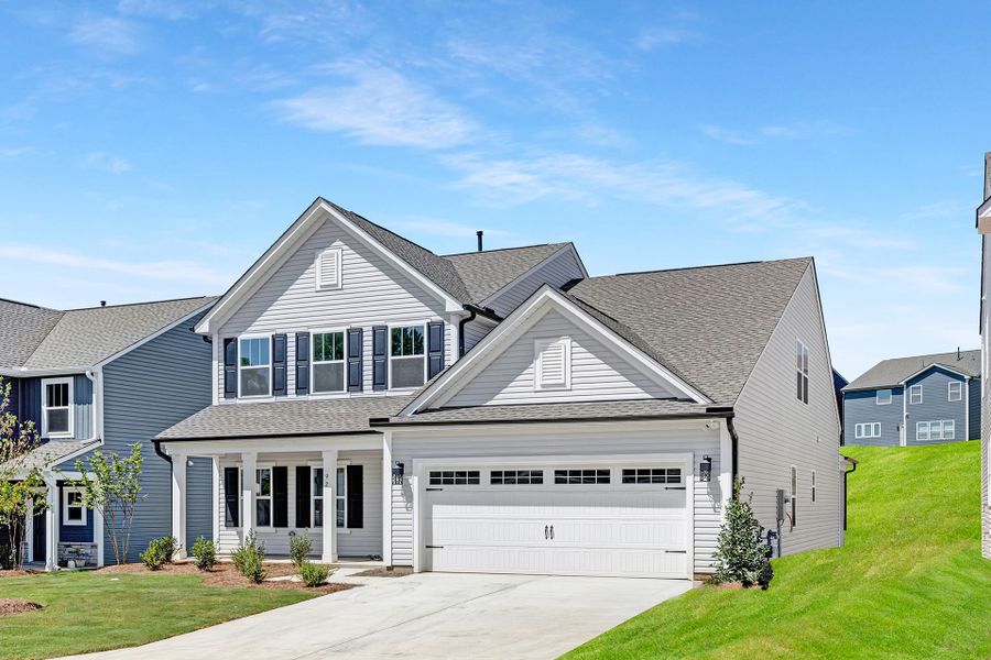 Front exterior of a home in the Parc Northwest community, located in Elon, NC (Image 1).