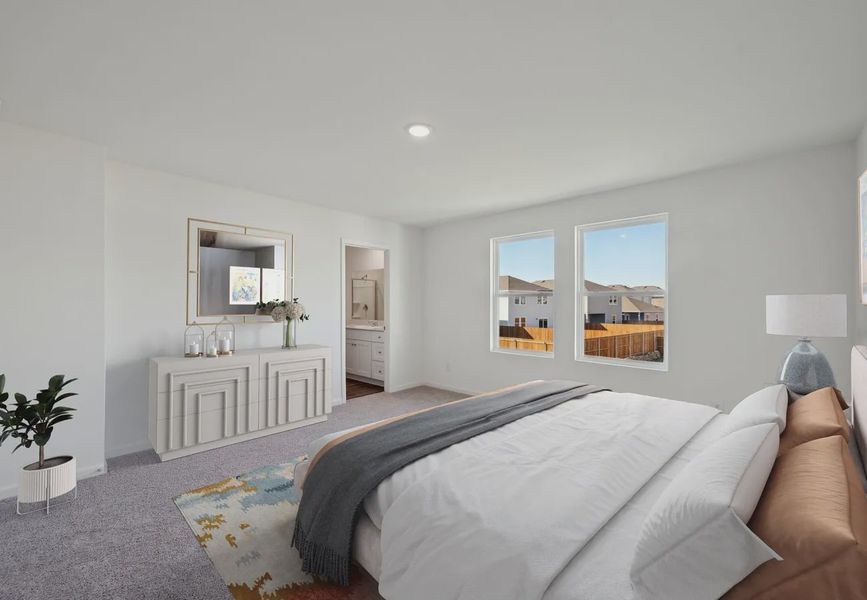 Furnished interior in a model home at Roosevelt Heights in San Antonio (Image 8).