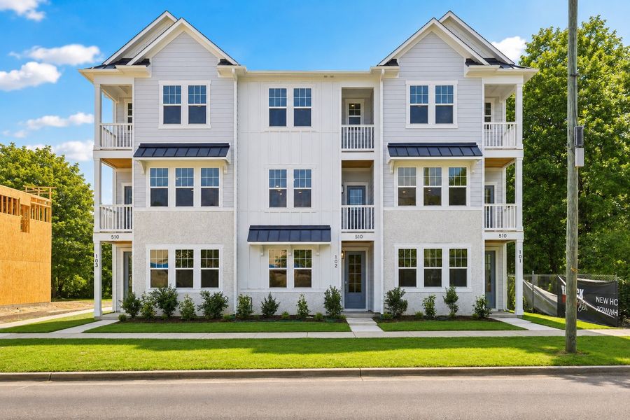 Front exterior of a home in the Downtown Wilmington Collective community, located in Wilmington, NC (Image 5).