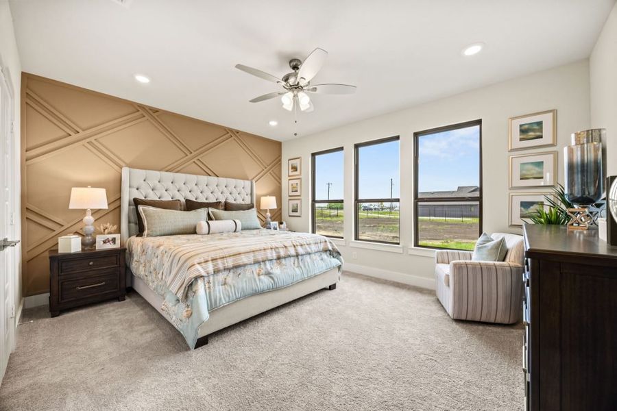 Furnished interior in a model home at Carrera Ranch in Waxahachie (Image 25). Furnished interior in a model home at Carrera Ranch in Waxahachie (Image 25).