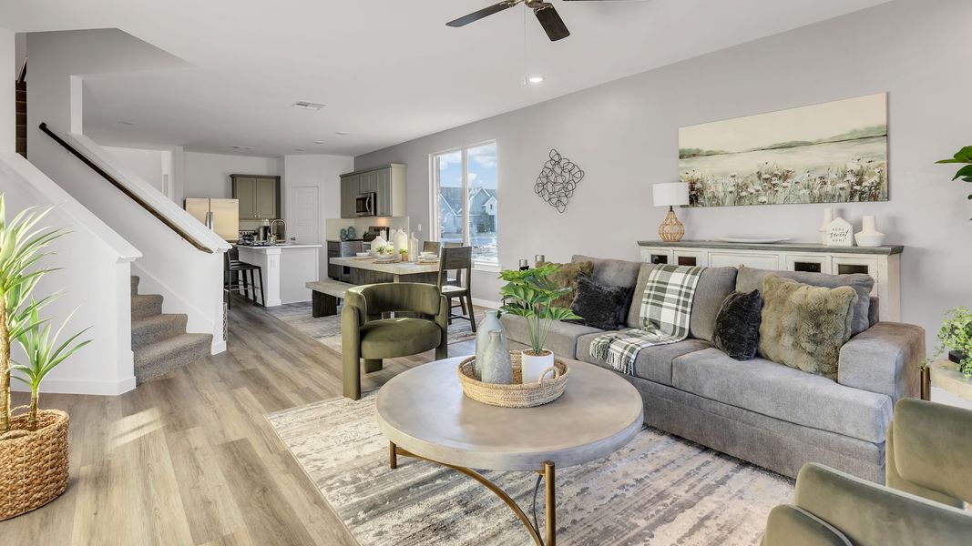 Furnished interior in a model home at Viridian in Lubbock (Image 16).