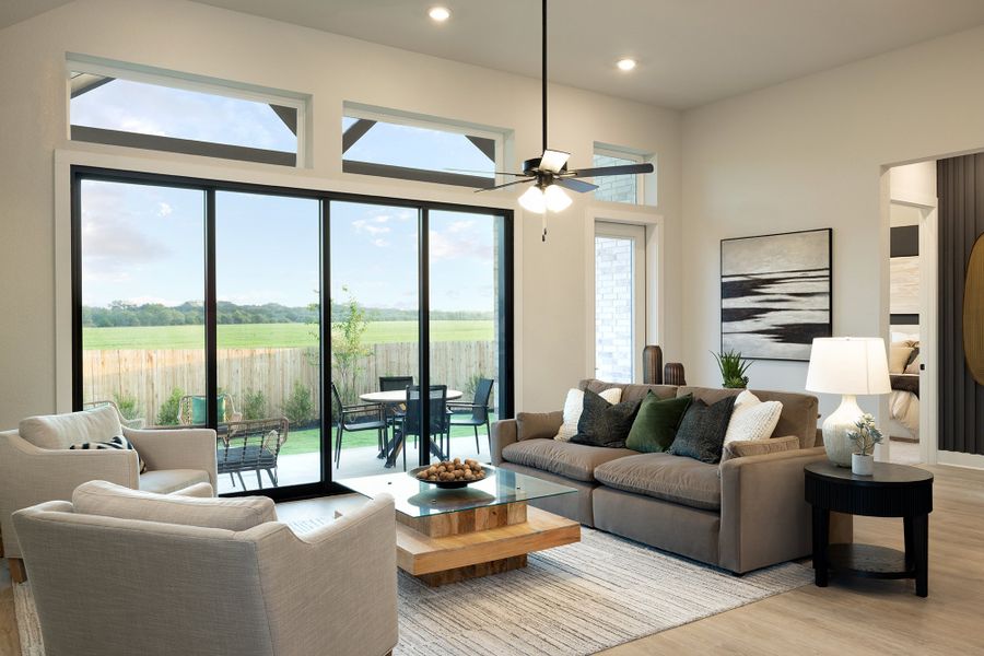 Furnished interior in a model home at Venado Crossing in Cibolo (Image 7).