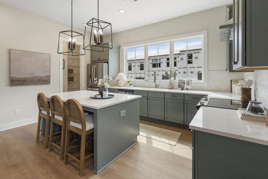 Furnished interior in a model home at BelleWether in Chattanooga (Image 9).