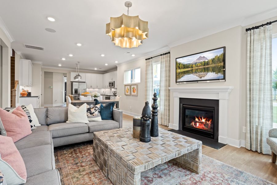 Furnished interior in a model home at Harrington in Greenville (Image 5). Furnished interior in a model home at Harrington in Greenville (Image 5).