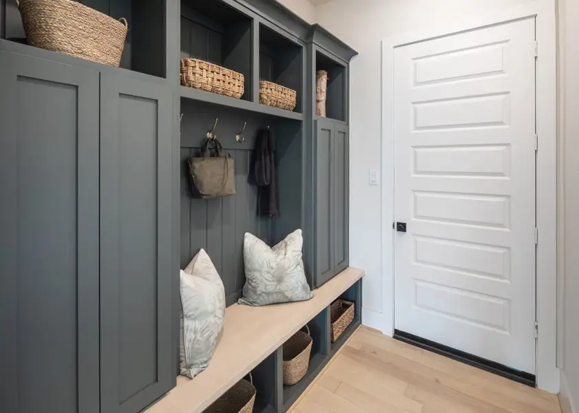 Furnished interior in a model home at Bluff Hollow in Plano (Image 3).