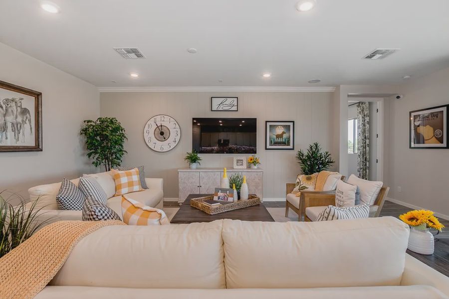 Furnished interior in a model home at Forté at Granite Vista in Waddell (Image 7). Furnished interior in a model home at Forté at Granite Vista in Waddell (Image 7).