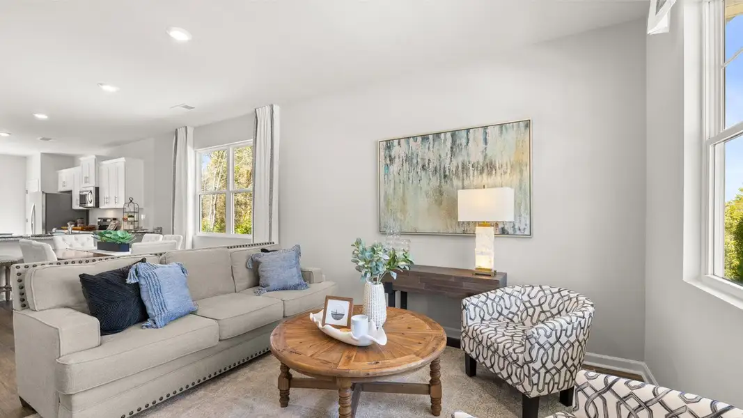 Furnished interior in a model home at Bellemeade Landing in Augusta (Image 6).