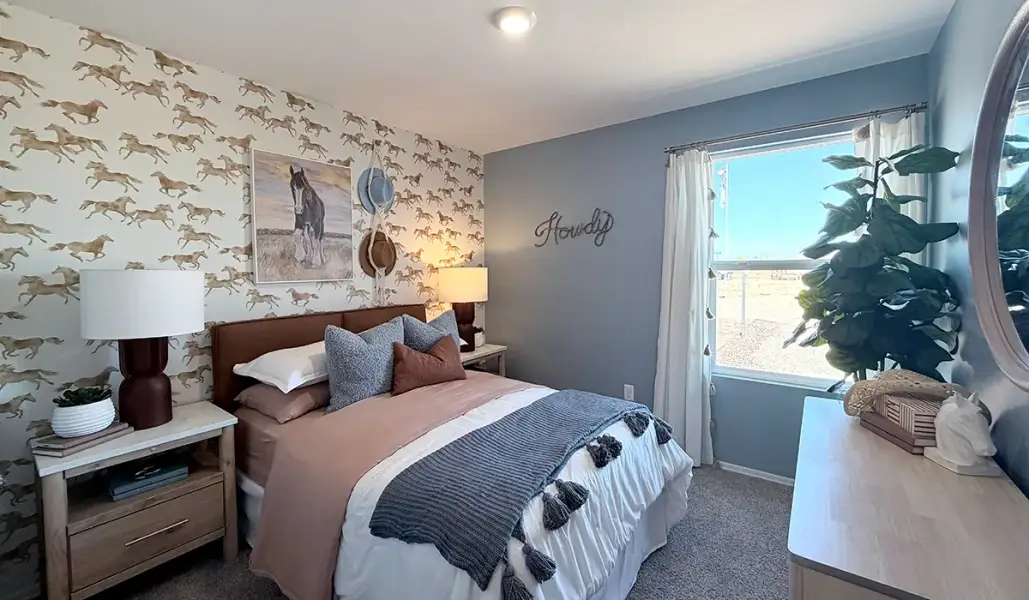 Furnished interior in a model home at Red Rock Village in Red Rock (Image 53).