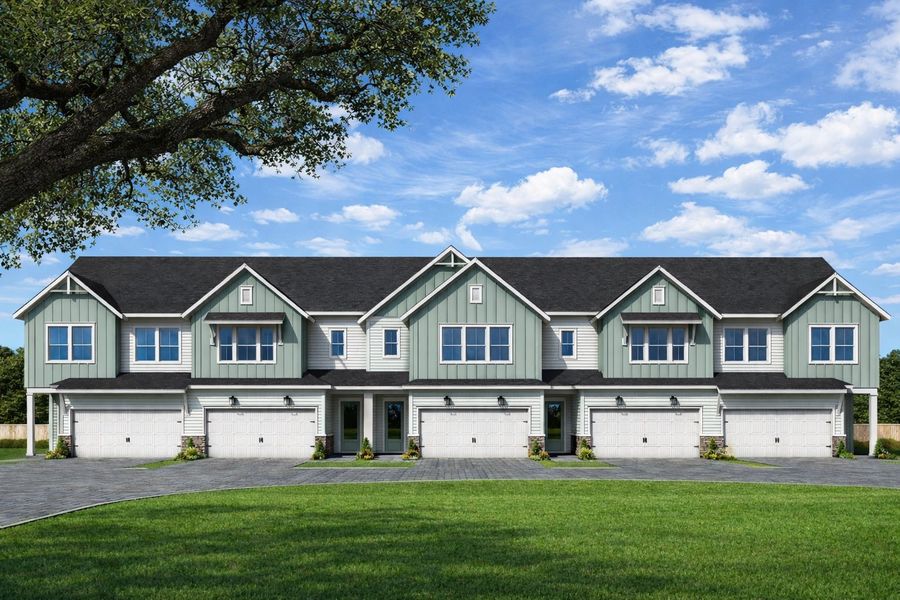 Front exterior of a home in the Crosscreek Walk – Overlook community, located in Charleston, SC (Image 2).